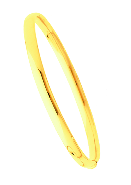 Bracelet Or Ouvrant Fil Ovale 5mm