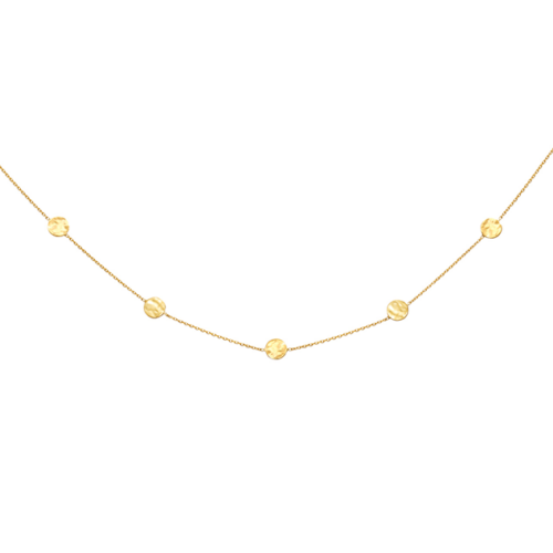 Collier Pastilles Or Jaune 18 Carats