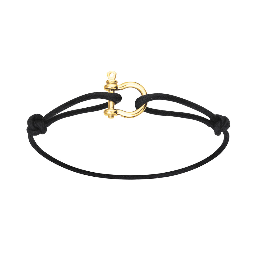 bracelet-homme-cordon-ot-jaune-bijoux Bracelet Cordon Maillon Or