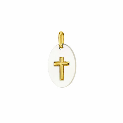 médaille croix nacre