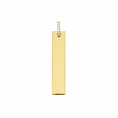 pendentif plaque or
