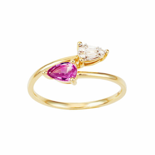 Bague Toi MOi Saphir Rose Poire