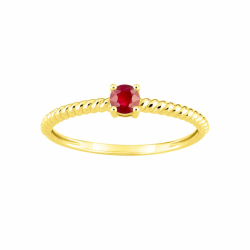 solitaire rubis or jaune