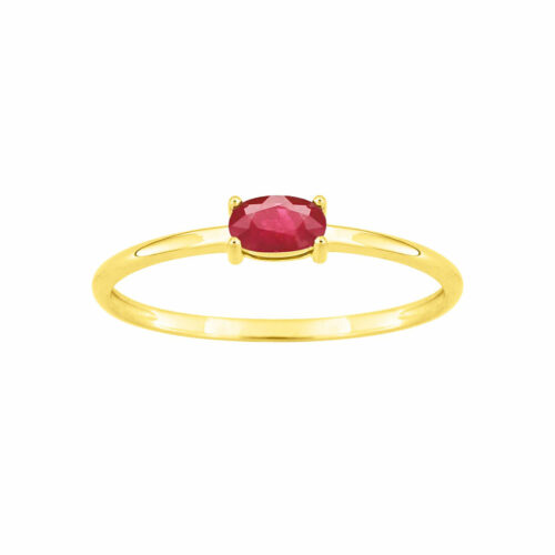 bague rubis ovale