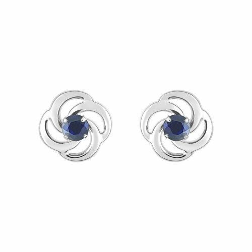 boucles spirale saphir
