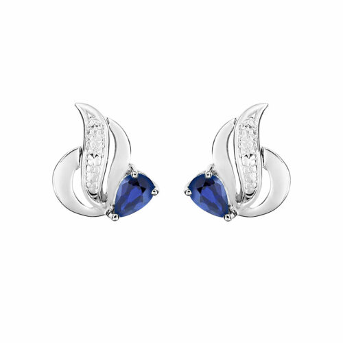 boucles d'oreilles saphir
