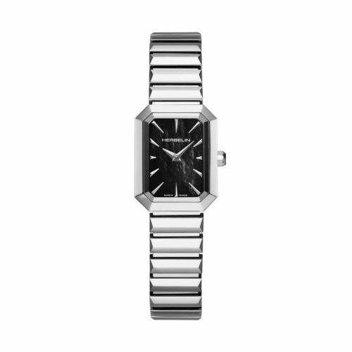 Montre Herbelin Octogone Acier Nacre Noire