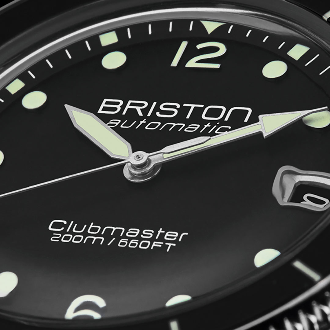 Montre Briston Clubmaster Legend Diver Acier Bleu