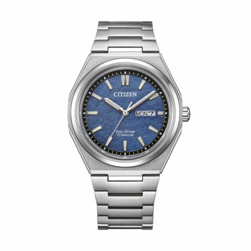 Montre Citizen Super Titanium Date Bleu AW0130-85L