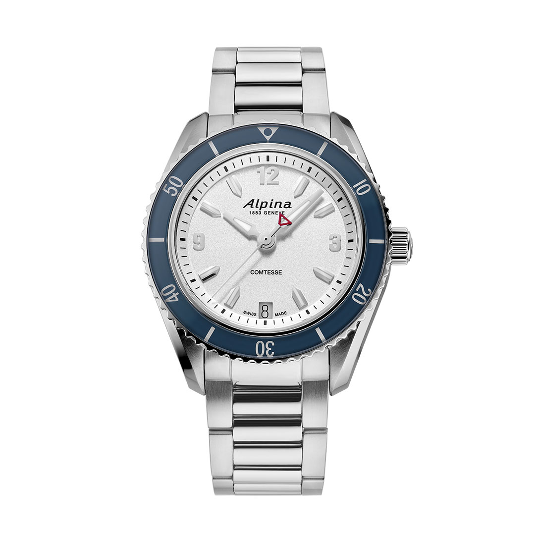 Montre Alpina Alpiner Comtesse Acier Cadran Blanc AL-240S3NC6B