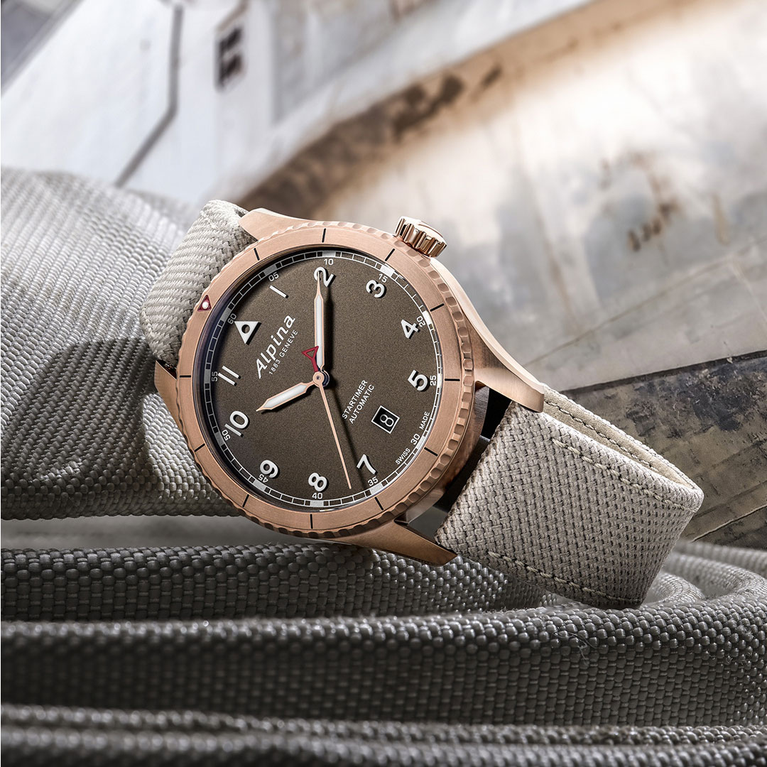 Montre-alpina-Startimer-AL-525BR4S24-4 Montre Alpina Startimer Pilot Automatic Rose AL-525BR4S24