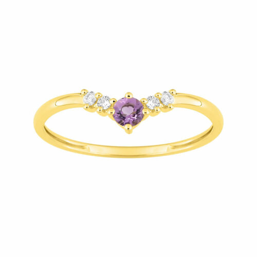 bague fine améthyste