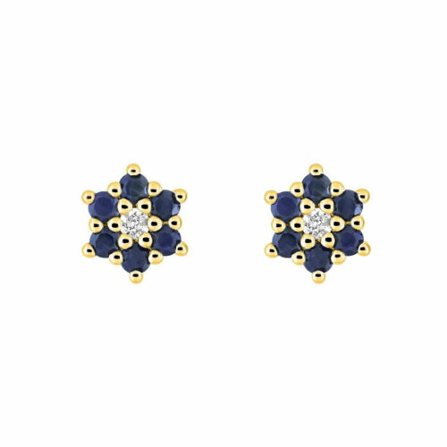 puces oreilles etoile saphir