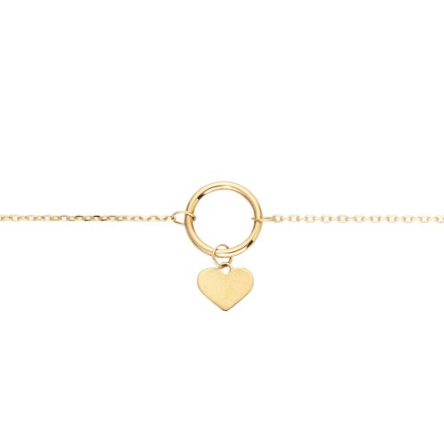bracelet pampille coeur