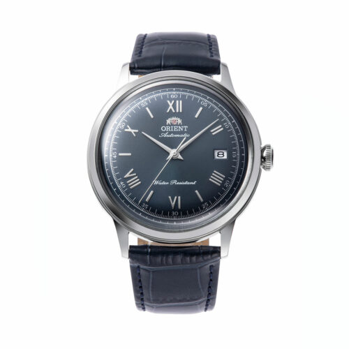 montre orient bleu