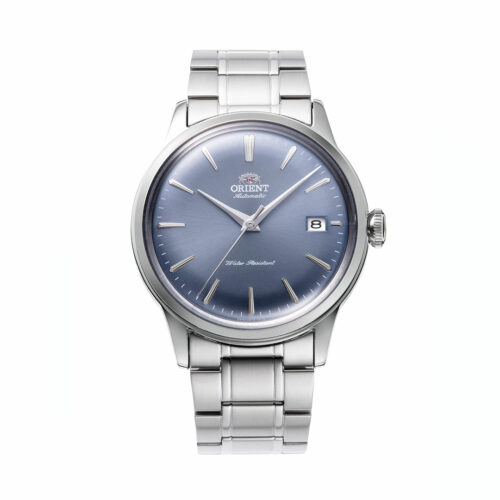 montre orient acier cadran bleu RA-AC0M10L