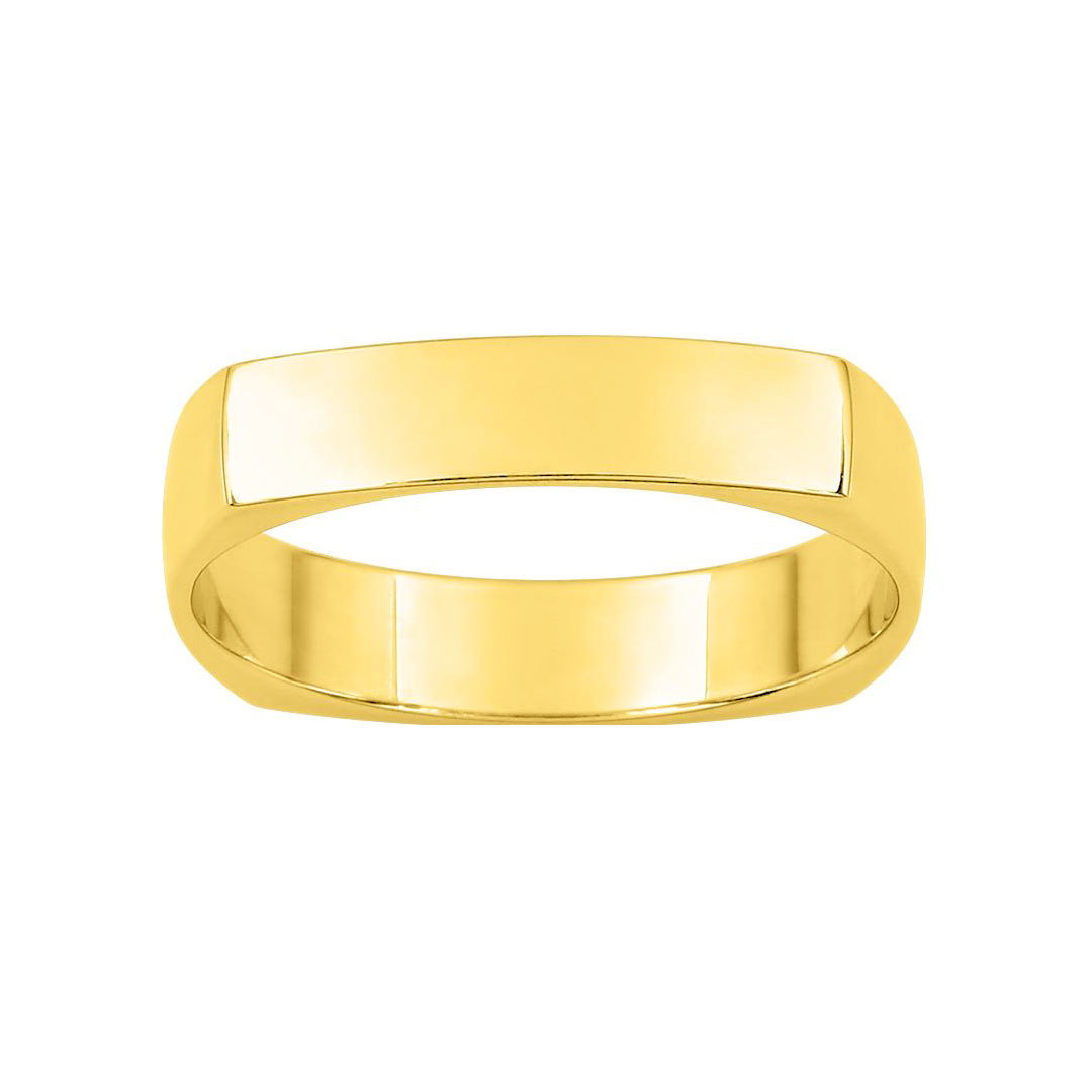 alliance-carree-or-jaune-4-mm Alliance carrée or